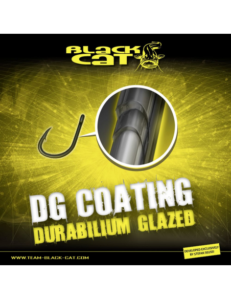 KOTWICA 4/0 BLACK CAT TREBLE HOOK DG DG COATING - 2