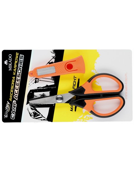 NOŻYCZKI MIKADO DO PLECIONKI Z OSTRZAŁKĄ - 2