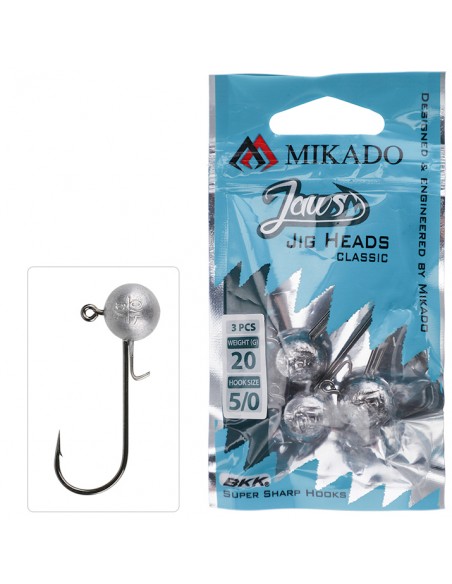 GŁÓWKA JIGOWA MIKADO JAWS CLASSIC - 30g-2/0 BN 1szt - 1
