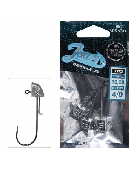GŁÓWKA JIGOWA MIKADO JAWS TRÓJKĄTNA 8g-1 BN 1szt - 1