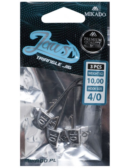 GŁÓWKA JIGOWA MIKADO JAWS TRÓJKĄTNA 8g-1 BN 1szt - 3