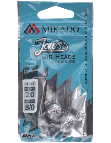GŁÓWKA JIGOWA MIKADO JAWS STINGER EYE 15gr-4/0 BN 1szt - 3