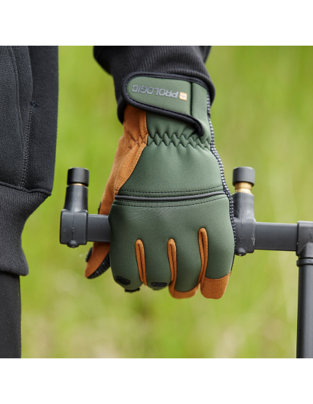 RĘKAWICZKI PROLOGIC NEOPRENE GRIP XL GREEN/BLACK - 3