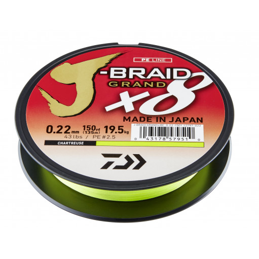 PLECIONKA DAIWA J-BRAID GRAND X8E 0.10MM-135M CH - 2