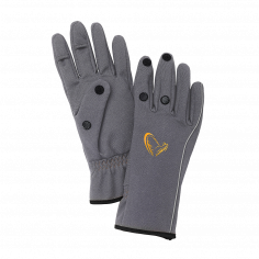 RĘKAWICZKI SAVAGE GEAR SOFTSHELL GLOVE L GREY