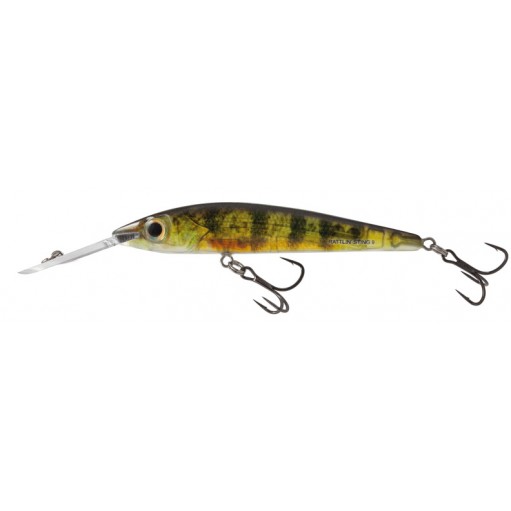 WOBLER SALMO NURKUJĄCY RS9DR REAL YELLOW PERCH - 1