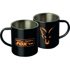 KUBEK FOX STAINLESSBLACK XL 400ML MUG FFF