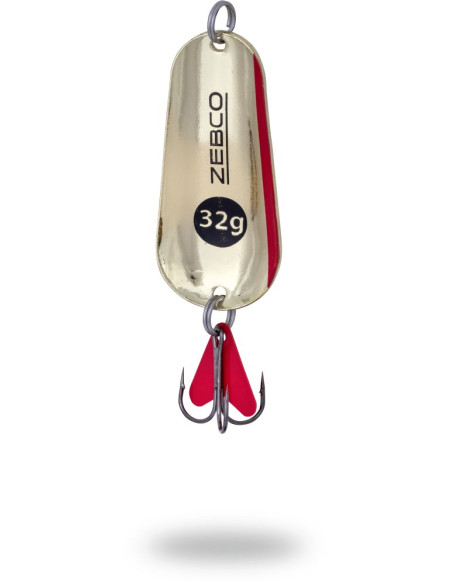BŁYSTKA ZEBCO TROPHY Z-SLIDE 20g 5,7cm ZŁOTY/CZERW tyl