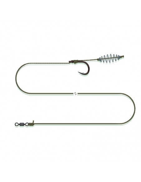 PRZYPON SUMOWY DAM MADCAT PELLET PASTE RIG 70CM 0.90MM/1.35MM 3/0 SINKING - 1