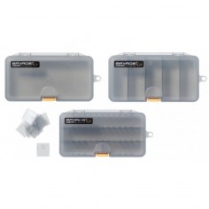 ZESTAW PUDEŁEK NA PRZYNĘTY SAVAGE GEAR LUREBOX 2 SMOKE COMBI KIT 13,8X7,7X3,1CM (3SZT.) - 1