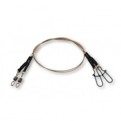 PRZYPON DAM EFFZETT COATED CORE49 SPIN LEADER 11KG/30CM BRĄZOWY (2SZT.) - 1