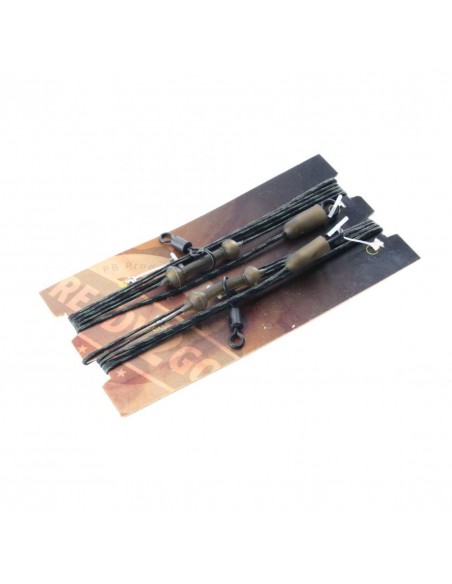 GOTOWY LEADER ZESTAW KARPIOWY PB PRODUCTS R2G SR EXTRA SAFE HELI-CHOD LEADER 90 WEED 2SZT.-opakowanie