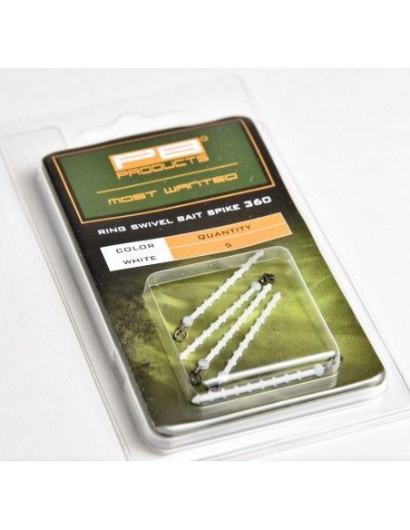 PB PRODUCTS RING SWIVEL BAIT SPIKE 360 5SZT. SZTYWNY WŁOS DO POP UP - 1