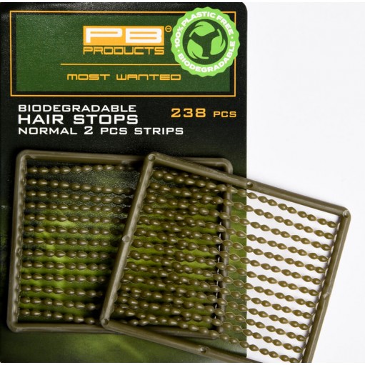 PB PRODUCTS BIO-DEGRADABLE HAIR STOPS NORMAL 2SZT. STOPERY DO KULEK-opakowanie