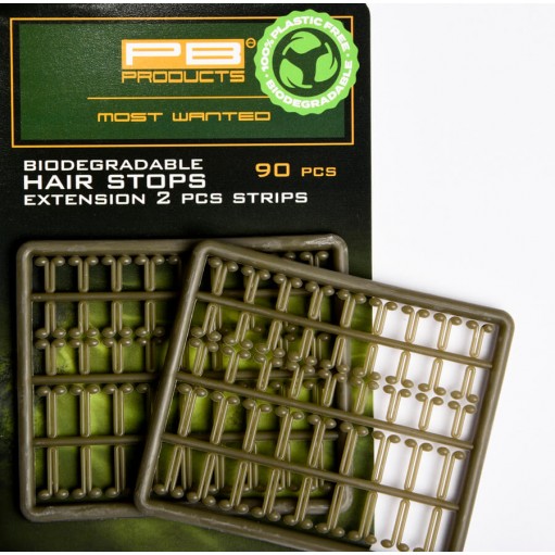 PB PRODUCTS BIO-DEGRADABLE HAIR STOPS EXTENSION 2SZT. STOPERY DO KULEK-opakowanie