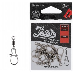 AGRAFKA Z KRĘTLIKIEM MIKADO JAWS PREDATOR SNAP ROZM. L 10 - 1