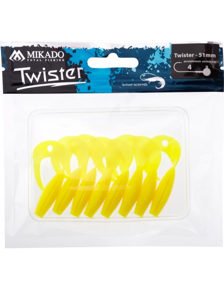 PRZYNĘTA MIKADO TWISTER 51MM/ LEMON - OP8SZT.