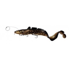 PRZYNĘTA SAVAGE GEAR 3D LINE THRU BURBOT 36CM 216G BLACK GOLD UV - 1