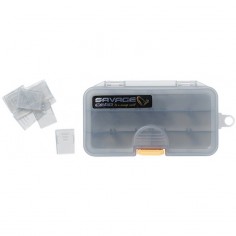 PUDEŁKO SAVAGE GEAR LUREBOX SMOKE 1B 13.8X7.7X3.1CM - 1