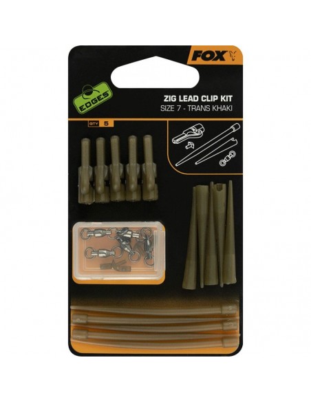 ZESTAW KOŃCOWY FOX ZIG LEAD CLIP KIT (5SZT.) - 1