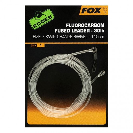PRZYPON FOX FLUOROCARBON FUSED 13,6KG 115CM Z KRĘTLIKIEM - 1