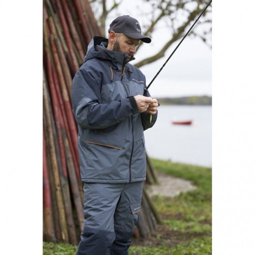 KOMBINEZON SAVAGE GEAR THERMO GUARD 3-PIECE SUIT XXL CHARCOAL GREY MELANG irl3