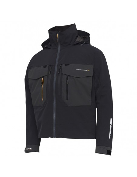 KURTKA SAVAGE GEAR SG6 WADING JACKET M BLACK/GREY