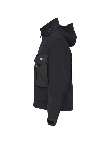KURTKA SAVAGE GEAR SG6 WADING JACKET M BLACK/GREY bok