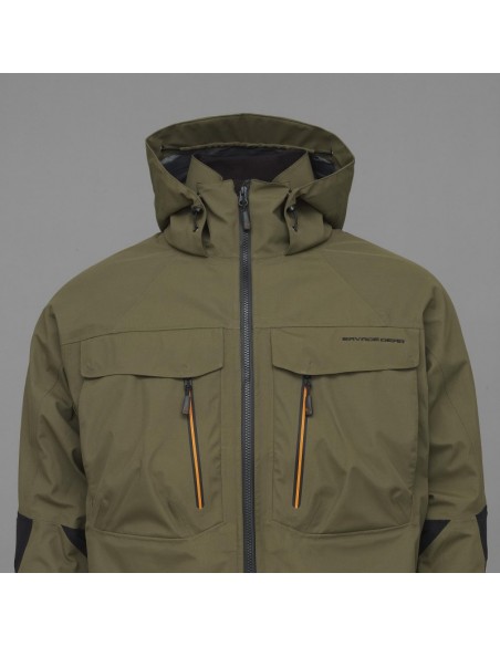 KURTKA SAVAGE GEAR SG4 WADING JACKET XXL OLIVE GREEN przod