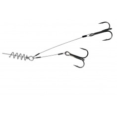 SYSTEMIK SZCZUPAKOWY DRAGON - A.F.W. Z KORKOCIĄGIE - 2 KOTW.ROZMIAR1 1 X 7 SURFLON 20 KG CZARNY DOZBROJKI 50MM/80MM 1 SZT. - 1