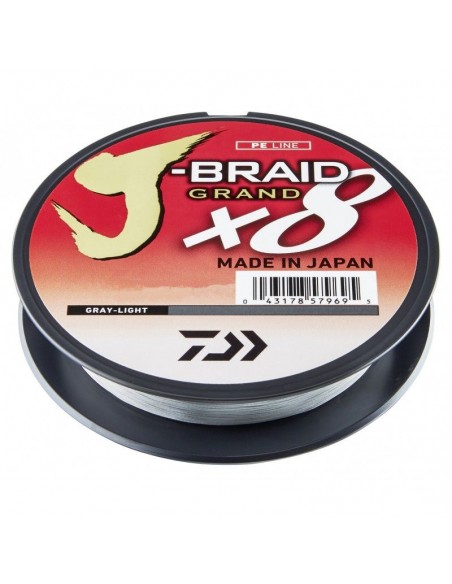 PLECIONKA DAIWA J-BRAID GRAND X8 0.10MM/135M GRAY LIGHT - 1