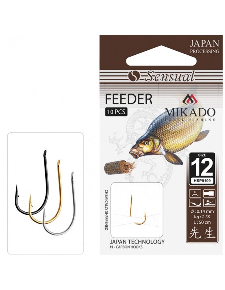 PRZYPONY MIKADO SENSUAL FEEDER 9109 NR 4 BN 0.14MM/70CM - 1