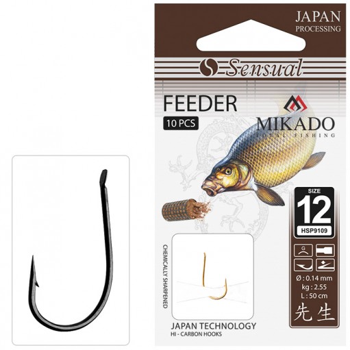 PRZYPONY MIKADO SENSUAL FEEDER 9109 NR 4 BN 0.14MM/70CM - 2