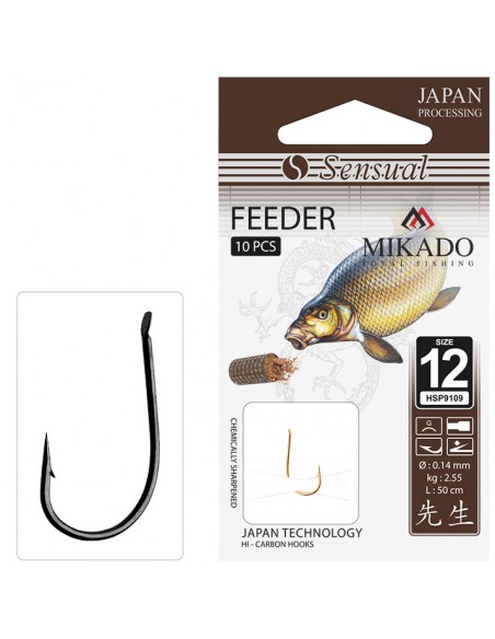 PRZYPONY MIKADO SENSUAL FEEDER 9109 NR 4 BN 0.14MM/70CM - 2